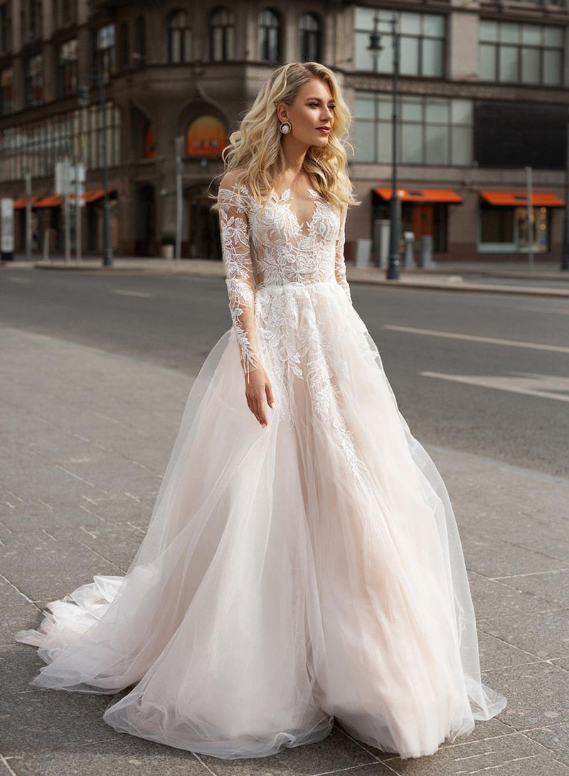 Lotta-A-Line vintage bridal dress - Victoria & Vincent